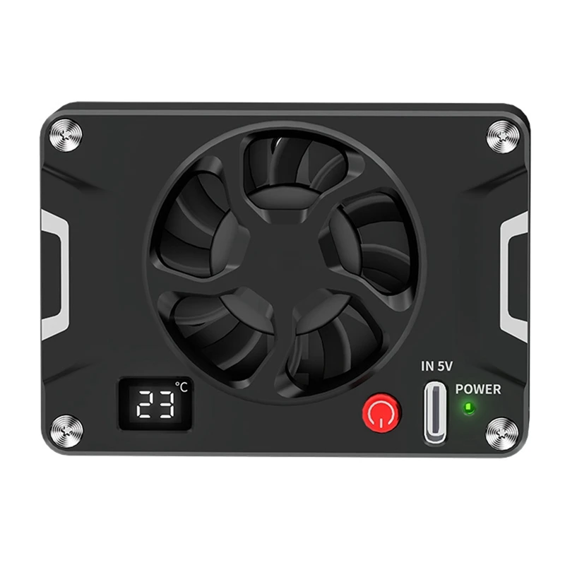 디지털 디스플레이 반도체 냉각 선풍기, 소니 A7C2 A6700 캐논 R6 후지 카메라 촬영 일정 온도 