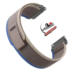 Breathable Nylon Loop Sports Watchband, 20mm/22mm - 1Pcs 22mm Universal (Gray Blue)