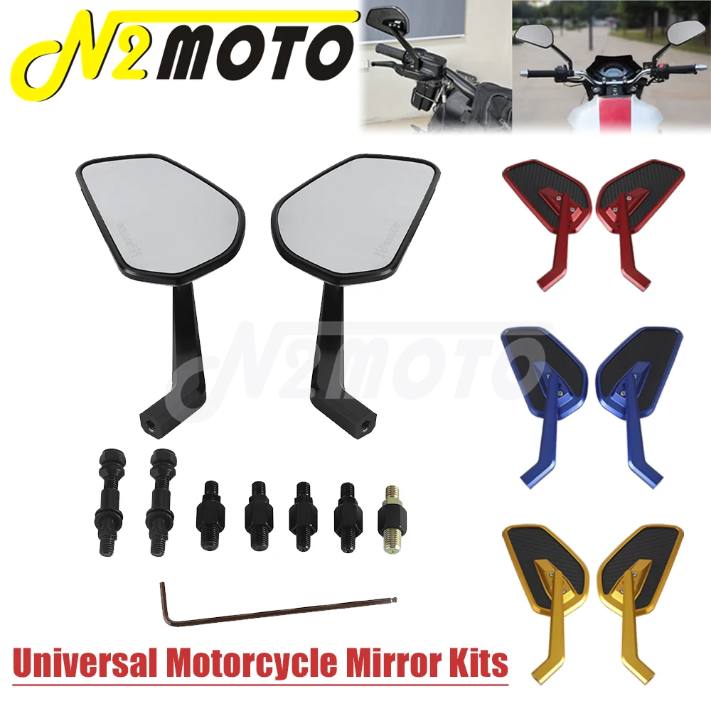 

Uciversal мотоцикл боковой Mirorr 8 мм 10 мм резьба для Yamaha MT07 R3 MMAX Honda CBR CB 650R Kawasaki Z900 BMW S1000RR Suzuki GSR