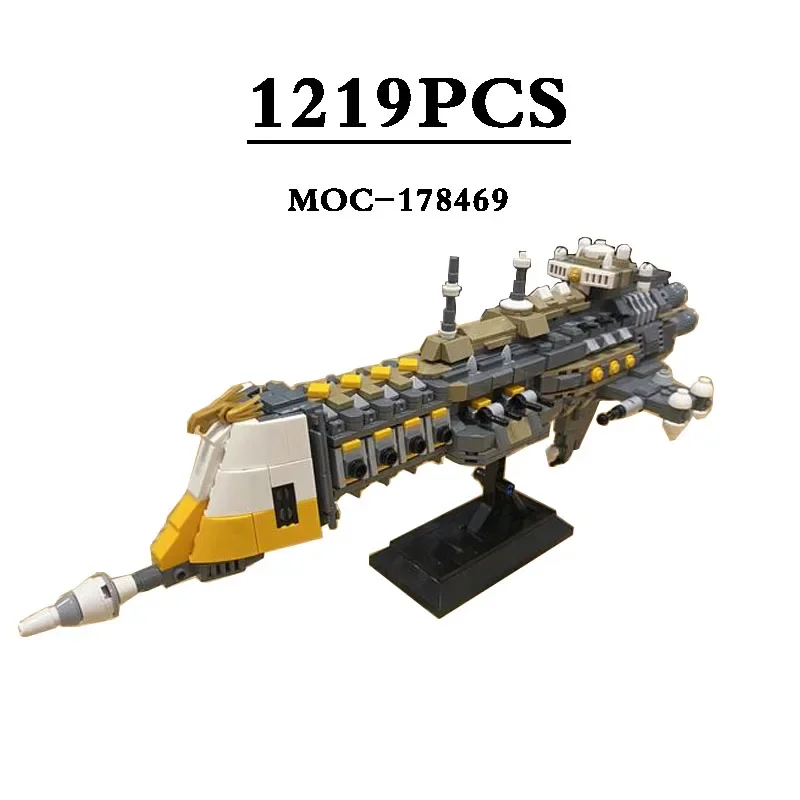 

MOC-178469 Luna Class Cruiser Small Pellet Assembly Block Battlefleet 1219PCS Kids & Boys Birthday Gifts DIY Christmas Toys Gift
