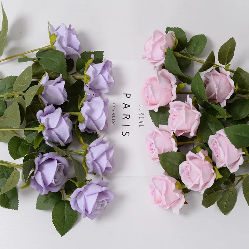 Luxurious Flannel Pearl Rose Bouquet - Elegant Floral Arrangement & Home Décor Gift