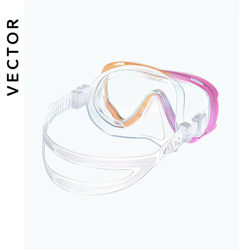 VECTOR Professional Snorkel Diving Mask and Snorkels Goggles Glasses Diving Swimming Easy Breath Tube Set Snorkel Mask 4