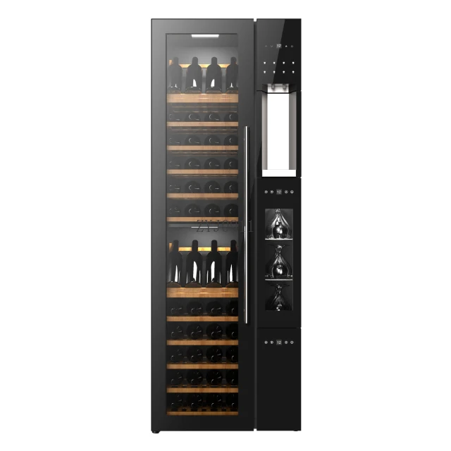 *Freestanding wine cellar refrigerator 112 bottles with wine fridge cellar with bottle dispenser