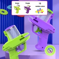 Carrot Gun Shooting Saucer Disc Toy Soft Bullet Foam Disc Launcher Gun Flying Shooter Pistol Kids Outdoor Game Recreation Toy 1
