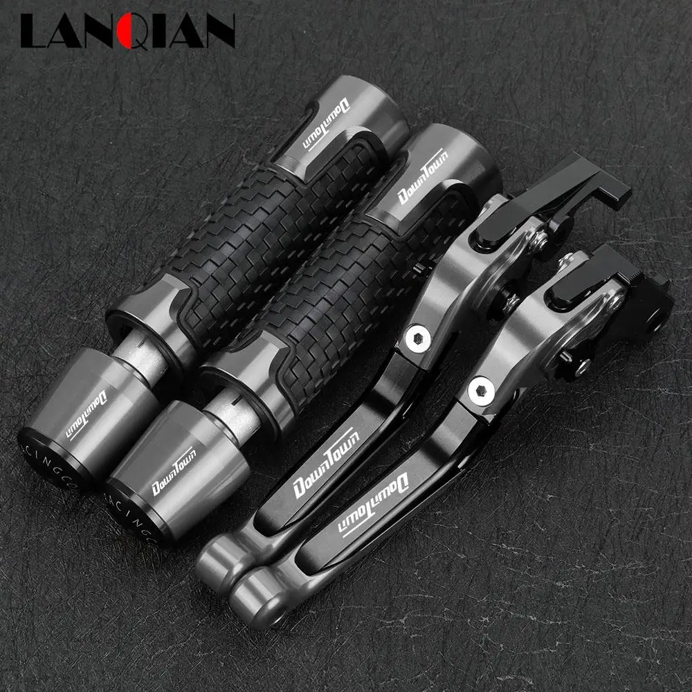 

Motorcycle For KYMCO DOWNTOWN 125i 200i 300i 350i DT 125 200 300 350 Brake Clutch Levers Handlebar Handle Grips Ends Caps Slider