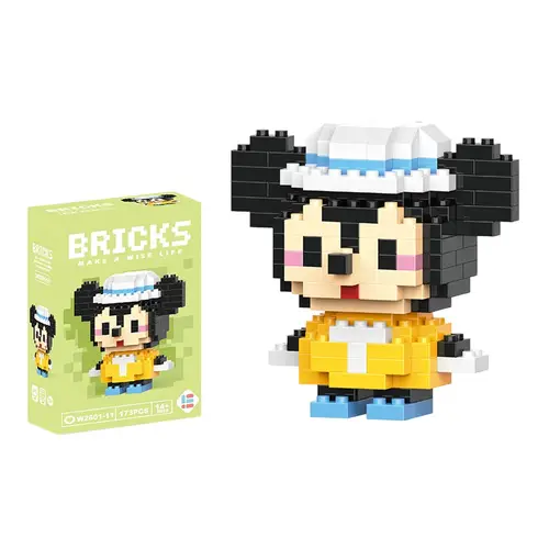 Disney 214 style Winnie LinaBell StellaLou Building Blocks Princess Cartoon Figrues Bricks Children's Assembly Toys Model Gift - Image 18