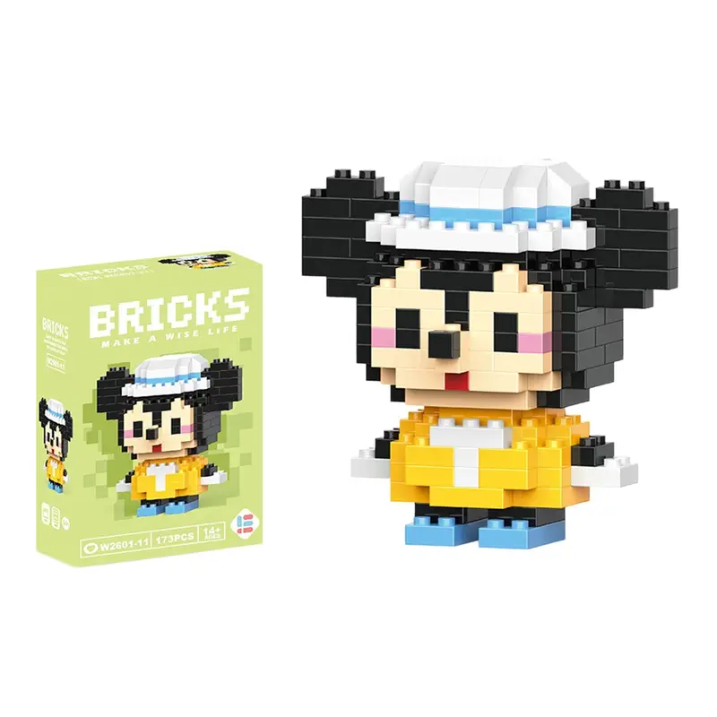 Disney 214 style Winnie LinaBell StellaLou Building Blocks Princess Cartoon Figrues Bricks Children's Assembly Toys Model Gift - Image 18