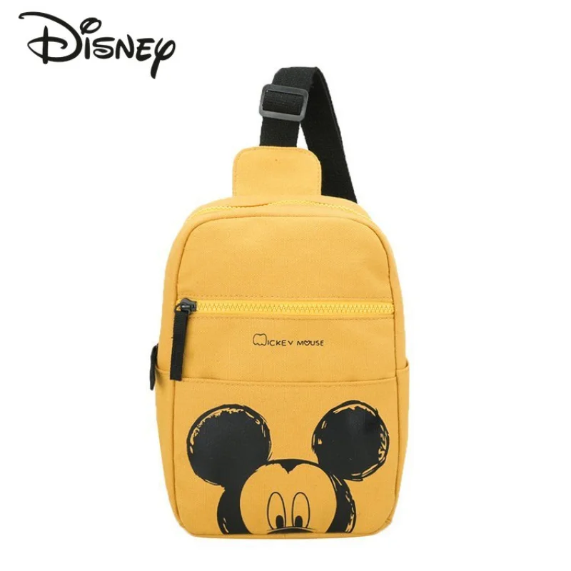 Disney Mickey Fashion Portable Women's Bag High Quality Cartoon Children's Waistpack Multifunctional Storage Sports Chest Bag