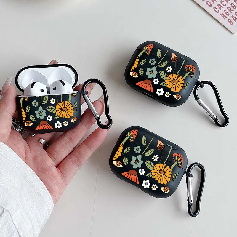 Floral Mushroom Earphones Case for Airpods