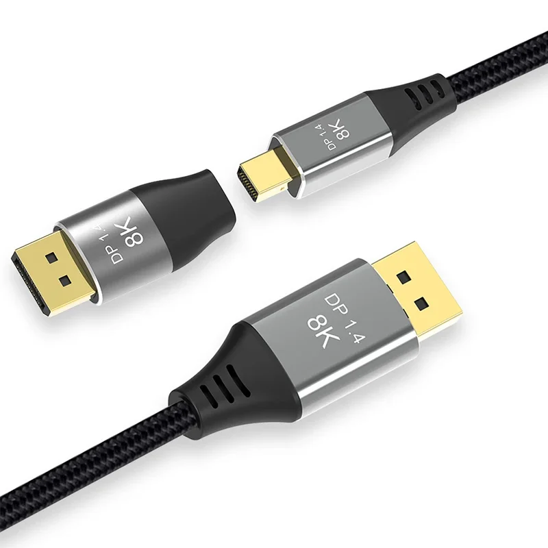 Ʈ  Ϳ ̴ DP ̺, - MDP ÷ Ʈ, 1.4 ̺, 8K 60Hz, 4K 144Hz, 2K 165Hz