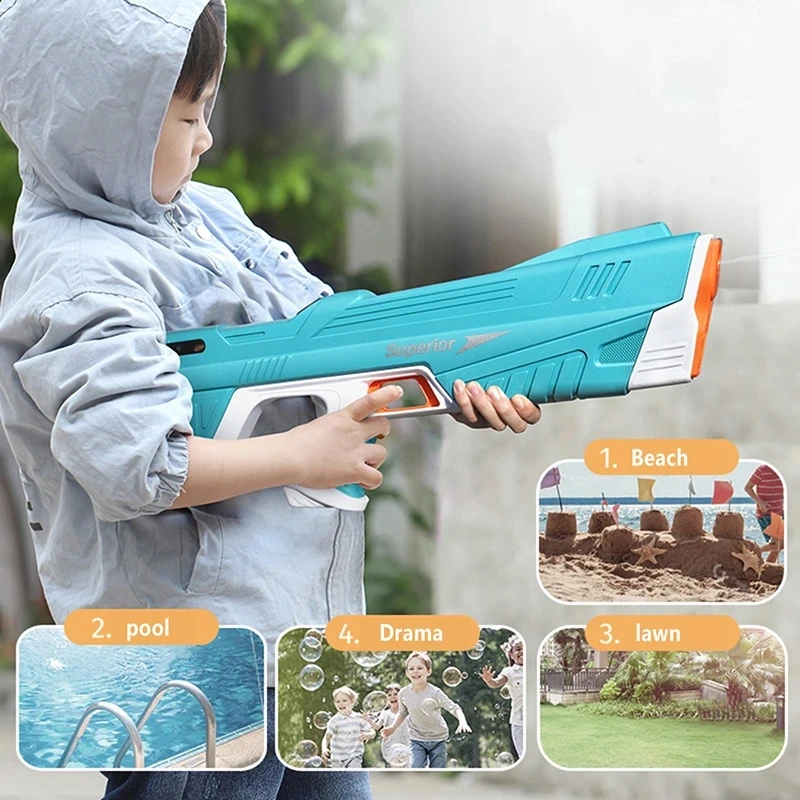 Electric Water Gun Toys Bursts Children\'s High-pressure Strong Charging Energy Water Automatic Water Spray Children\'s Toy Guns