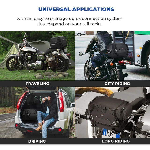 35L Motorcycle Luggage Travel Bag Waterproof Top Case Bags For BMW R1200GS R1250GS R1200GS 1200 GS