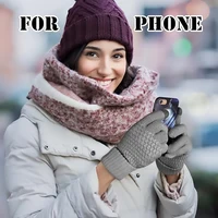 Winter Touch Screen Gloves, Warm And Cold-resistant, With Warm Knitted Elastic Cuffs Suitable For Outdoor Fishing And Skiing 5