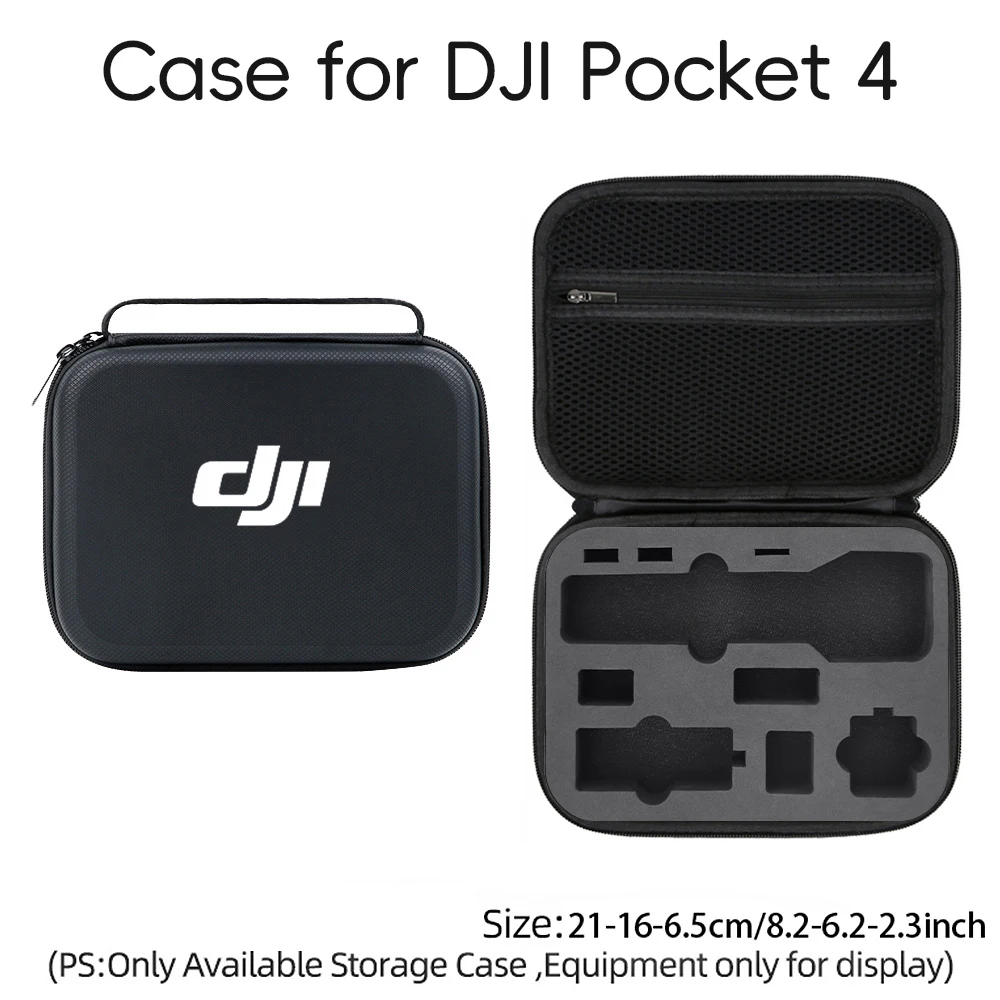 DJI Pocket 4 pro용 블랙 가방 휴대용 케이스 여행 가방 상자 충격 방지 커버 액세서리