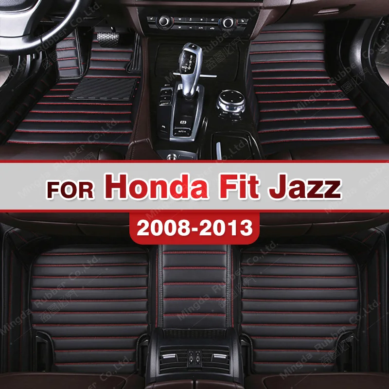 Car floor mats for Honda Fit Jazz 2008 2009 2010 2011 2012 2013 Custom