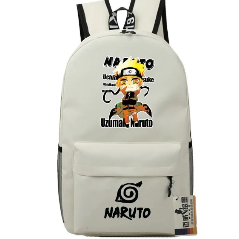 

Naruto Uchiha Madara Kakashi Naruto Writing Wheel Eye Backpack Cartoon Anime Male and Female Student School Bag