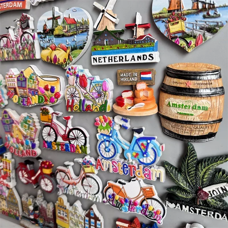 Magnete Da Frigorifero 3D Olanda Da Viaggio Souvenir Regalo Frigorifero