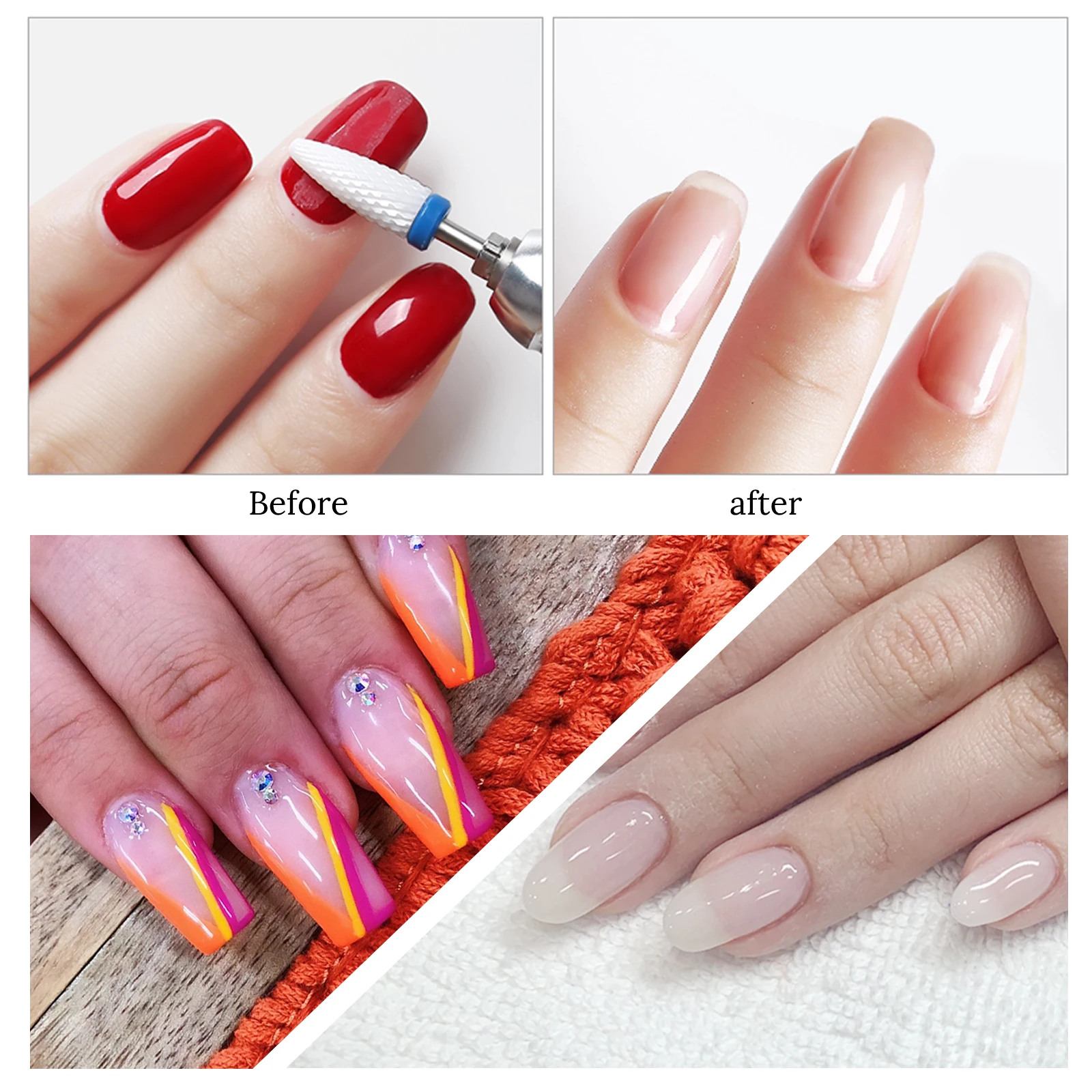 6/7 Punte Diamantate Per Trapano Per Unghie Set Frese Per - Foto 4