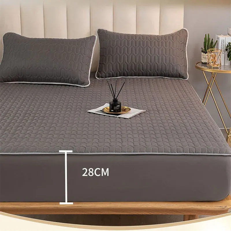Bed Sheet Fits 10 Inch to 14 Inch Mattress Extra Deep Fitted Sheets Warm  Thick Pure Color Crystal Velvet Mattress Protection Cover for Twin Full  Queen