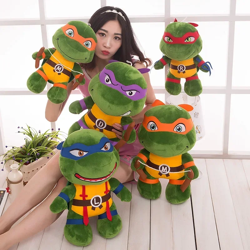 thumbnail image 4 of Peluche de las Tortugas Ninja mutantes adolescentes de 25/35 cm, muñeco de peluche de anime creativo, regalo para niñas y niños, kawaii, 4 of 5