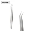 NAGARAKU 2pcs set for eyelash extension professional tweezers N-01 and N-02 for divide volume eyelash 3
