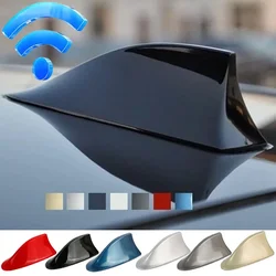 Sleek Auto Shark Fin Antenna for Enhanced Radio FM Signal Reception & Stylish Exterior Upgrade (Silver)