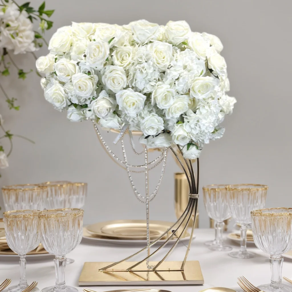 Supporti Per Fiori In Acrilico, 10 Pezzi Da 40 Cm, Colonna Da Centro Tavola Per Matrimonio, Eleganti E Trasparenti