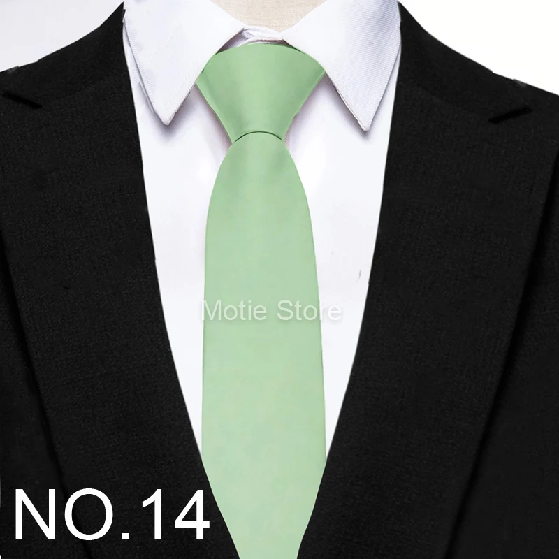 Herren-Krawatten, 6 cm, klassisches Polyester, handgefertigt, schmale Krawatte für Hochzeit, lässige Krawatten, Anzüge, einfarbiger Druck, Krawatte, Geschenk – Detail 14