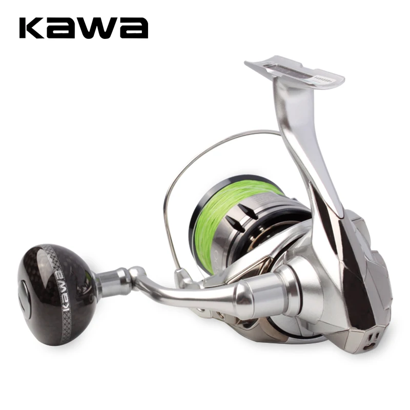 Kawa 1pc Fishing Reel Carbon Fiber Handle Knob Super Light Only 26g/16g Suit For 2000-10000 Series Spinning Reel Handle Knob DIY