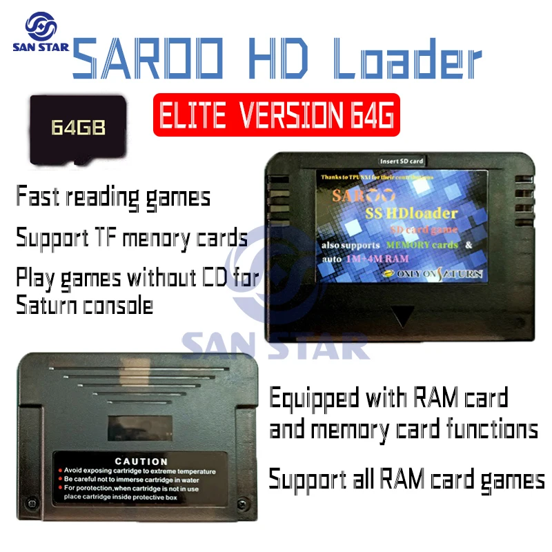 V1.2 Saturn HD Loader SAROO SS Everdrive Usa L'adattatore ISO Di - Foto 2