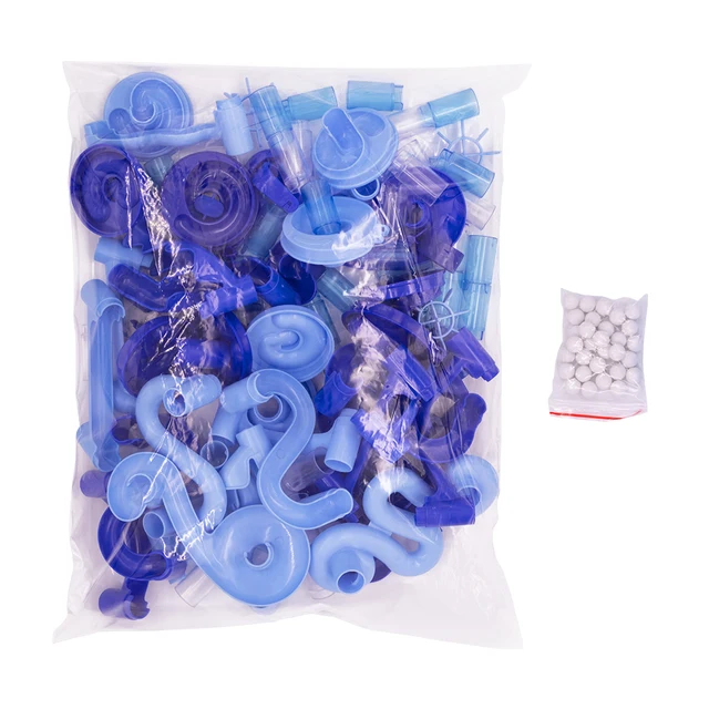 Water Play Marble Run Maze Ball Track Building Blocks DIY Construction Toys Set Children Educational Toys Gift 31-107Pcs 5