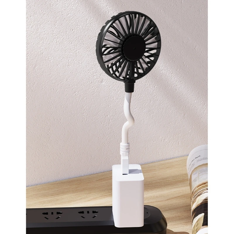 Ventilador Usb 5w 5v Ângulo Ajustável Pequeno Ventilador de Mesa de Escritório Silencioso Ventiladores Usb Portáteis Summer Cooler Handheld Fan Folhas - Imagem 5