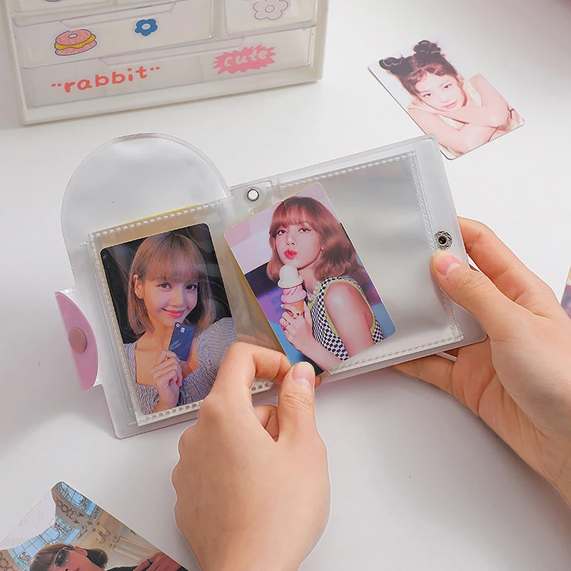 Y2K 하트 사진 앨범 포토카드 거치대 아이돌 카드 컬렉션 북, 40 포켓 바인더 앨범 바인더 포토카드, 3 인치