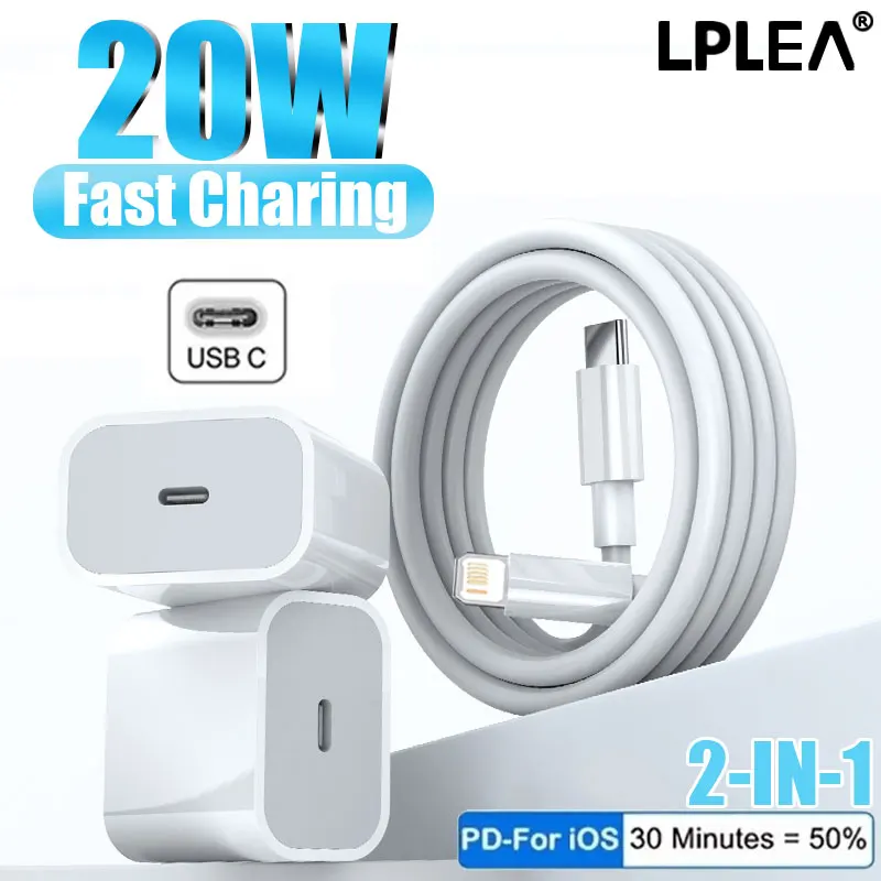 Оригинальное зарядное устройство для Apple быстрое 20 Вт iPhone 13 12 11 XS XR SE Pro Max Mini PD с USB C