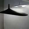 Italian Postmodern Irregular Nordic LED Chandelier for Living Dining Room Bedroom Exhibition Hanging Lamp Black Decor Lights 5