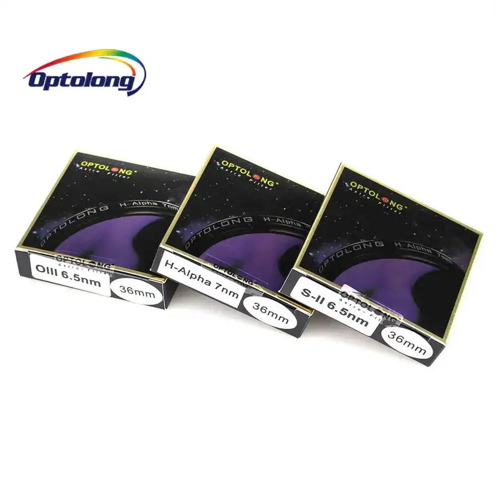Optolong SHO 7nm H-Alpha SII6.5nm OIII6.5nm 헤일로리스 협대역 필터 36mm