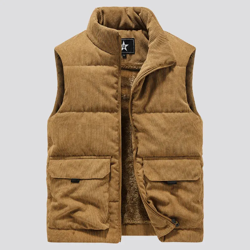 Winter Male Fleece Warm Vest Coats Men Stand Collar Army Thicken Waistcoats Clothing Mens Jacket Sleeveless Vest - Image 8