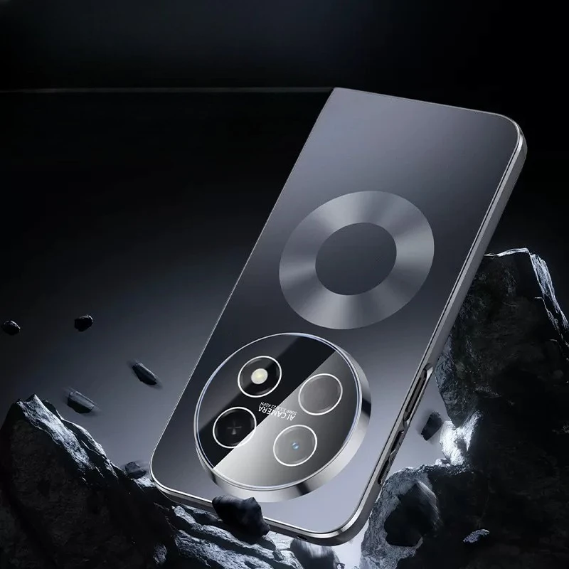 Premium Frosted Magnetic Plated Anti-Drop Phone Cover