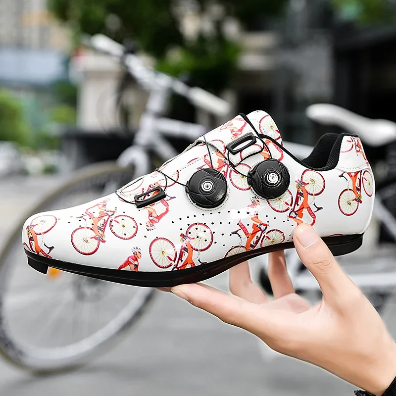 

Cycling Shoes for Men Women Outdoor Self-Locking Bicycle Sneakers Road Bike Shoes Sports Riding Sneakers Racing Plus Size 36-47