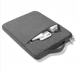 Premium Waterproof Laptop Sleeve Handbag for 11-inch Tablets - Thickened, Portable, Zippered Notebook Cover (Dark Gray)