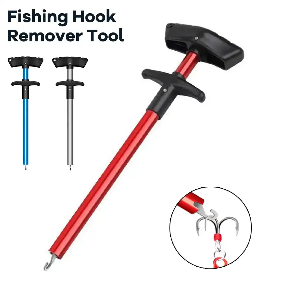 Compact Aluminum Fish Hook Remover and Lure Extractor Tool