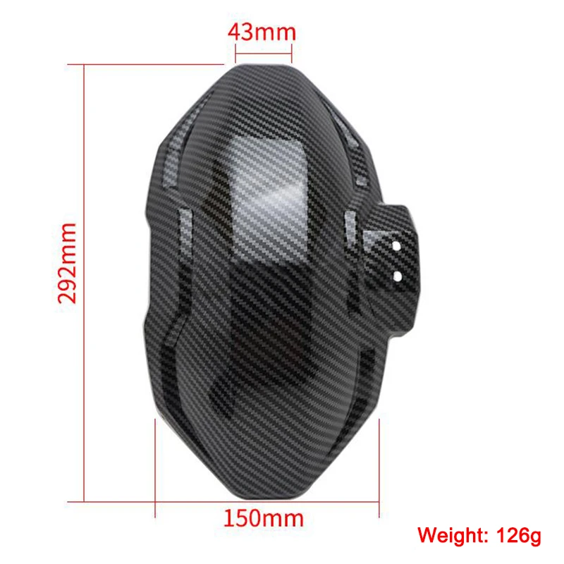 Motorcycle Fenders Carbon Fiber Textured Fenders Electric Vehicle Fenders Universal Carbon Fiber