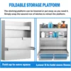 Wall Mounted Tool Tray, Storage Trailer Tool Cabinets, Small Wall Mounted Steel Cabinets Adjustable Shelves For Garages 5