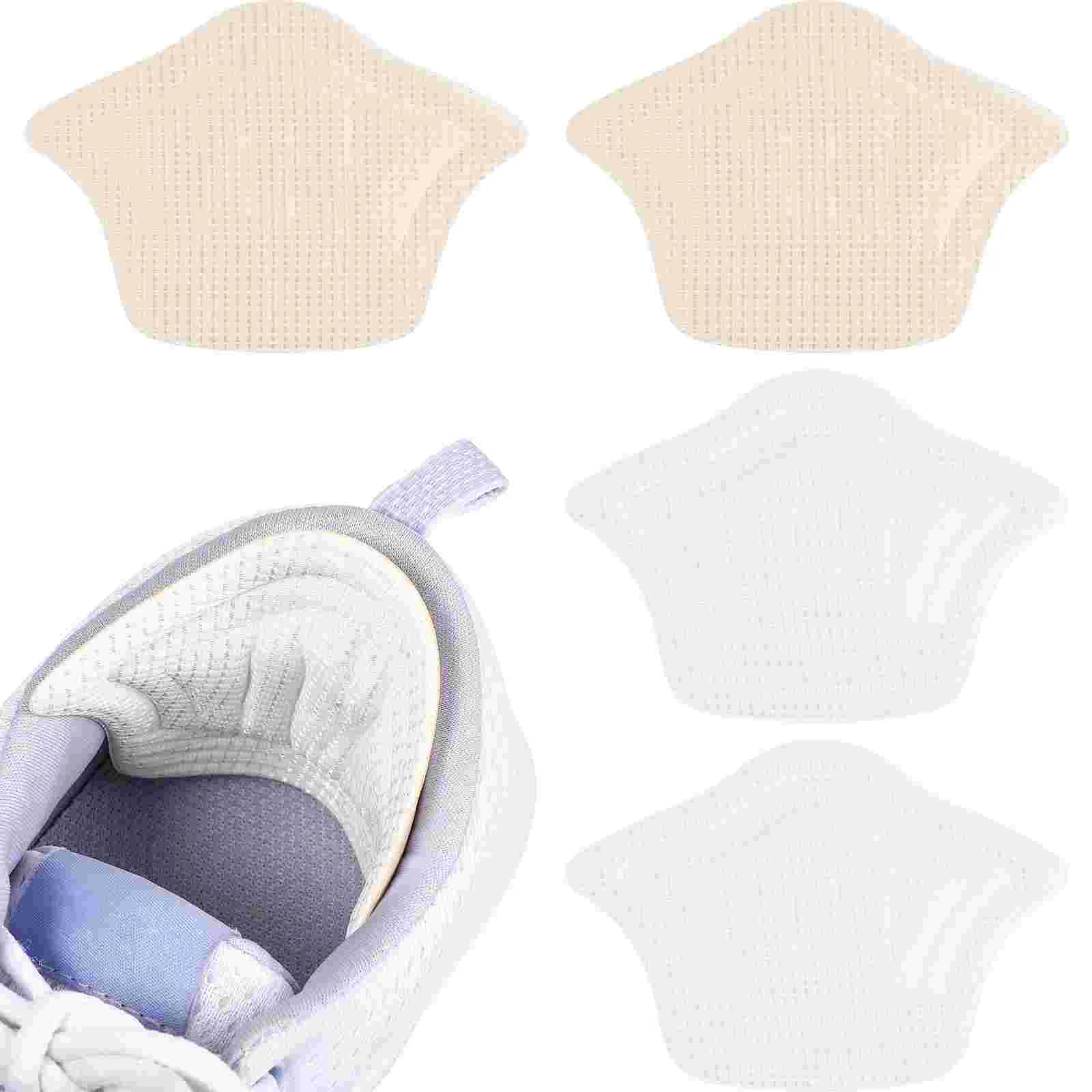 2 Pairs Shoe Inserts Protective Heel Pad High Men White Grips Protectors for Shoes and Women