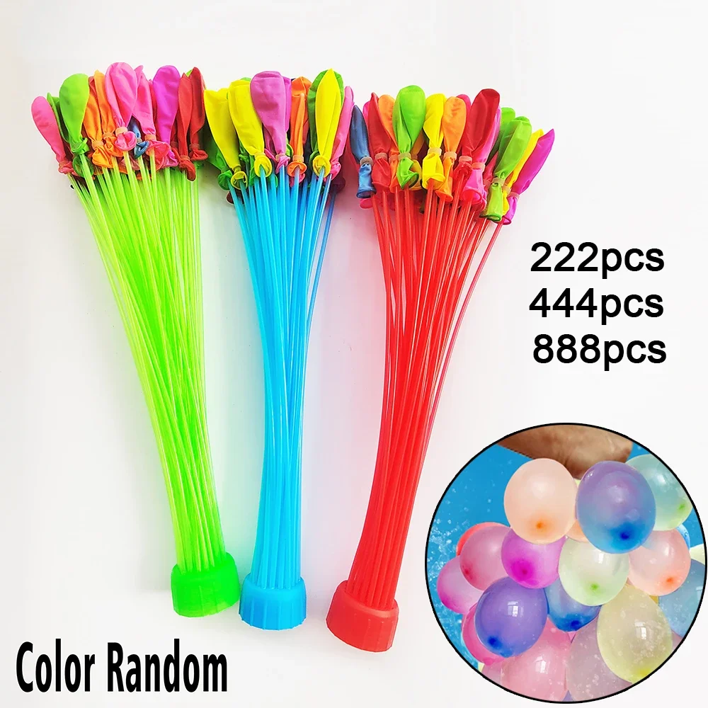 888/1111pcs Fast Water Filling Balloon Summer Entertainment Children's Beach Toys Water Bomb Festivals Party Water Balloon