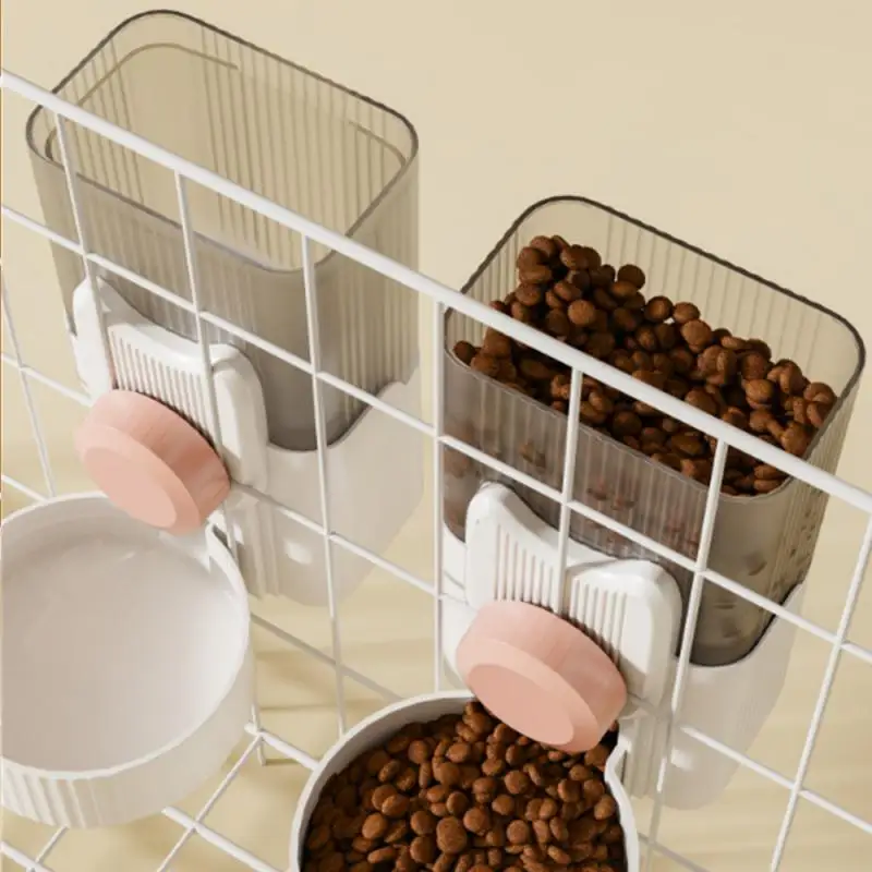 

Three Colors Anti-knock Feeding Water Pet Bowl Portable Pet Feeder Cat Bowl Pet Bowl Two Styles Hanging Cat Bowl Hanging Durable
