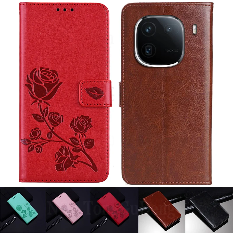 Vivo iQOO 12 Pro 홀스터 플립 북 커버 케이스, 마그네틱 가죽 케이스, 지갑 휴대폰 가방, iQOO12 Pro Capa Fundas Coque