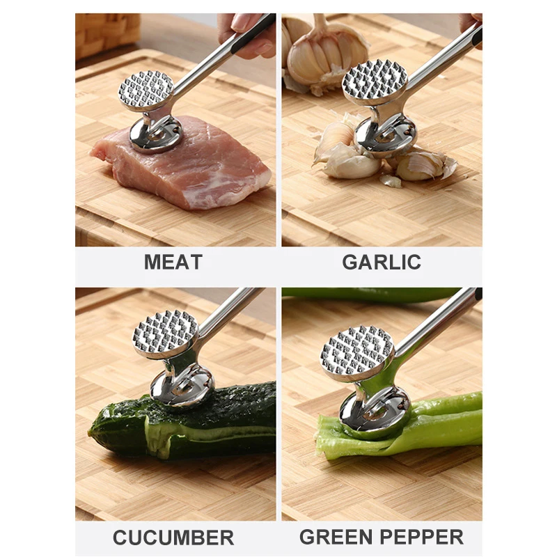 KEMORELA Meat Tenderizer Meat Tools Steak Beef Chicken Hammer Aluminium Metal Mallet Kitchen Tools Meat Tenderizer Meat Hammer