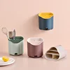 New 1Pc Cutlery Drain Rack Spoon Fork Chopstick Double Layer Cutlery Holder Tableware Drainboard Organizer Kitchen Tool 4
