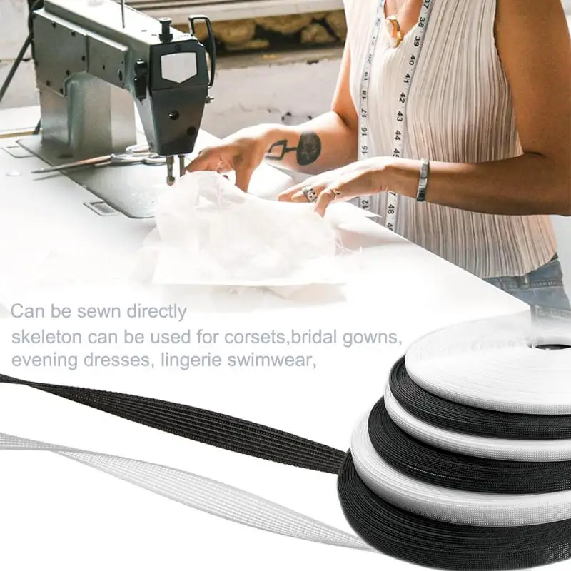 5m Wedding Dress & Bra Plastic Boning – Shaping Webbing for DIY Sewing & Corset Making 5